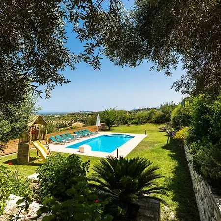 Villa Archos With Pool, Play Area,bbq & Amazing View!!