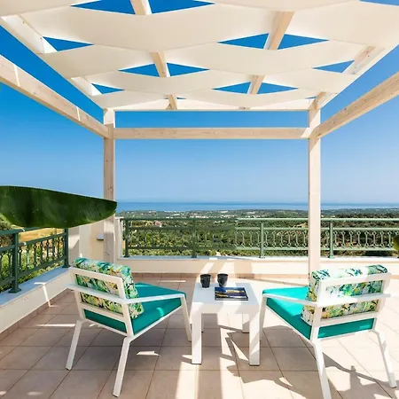 Archos Villa With Pool, Play Area,Bbq & Amazing View!! *